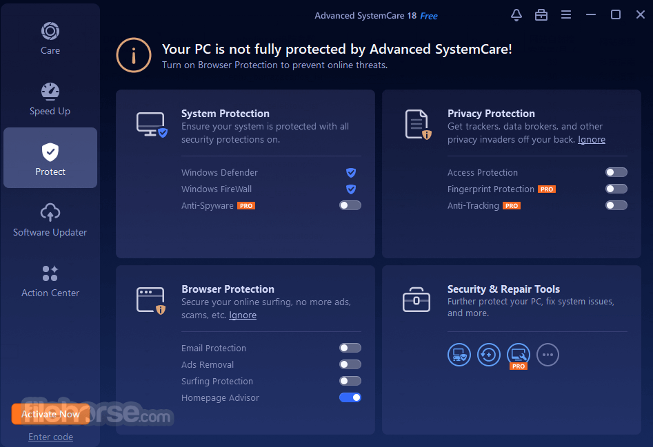Advanced SystemCare Free Captura de Pantalla 4